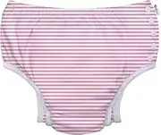 [green sprouts] i play. Snap Reusable Absorbent Swimsuit Diaper-Light Pink Pinstripe, Pink, 18 Months