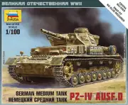 1/100 German Medium Tank PZ-IV Ausf.D. Zvezda 6151 Model kit.Art of Tactic.