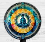 Buddha Badge Holder, Beautiful Mandala Badge Reel, Cute ID Retractable GG6516