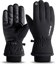 [SunGoddy] ZVCXOE Ski Gloves Waterproof Snow Gloves Men Women Winter Warm Windproof Touch Screen Fingers Snowboard Gloves for Skiing Hiking Cycling