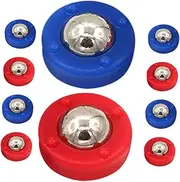 Vaguelly 10pcs Mini Shuffleboard Tabletop Curling Game Set Hand-Eye Coordination Toy Compact Portable for Boys and Girls