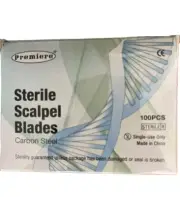 Premiere Sterile Scalpel Blades #20 9320 Carbon Steel Box of 100pcs