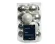 荷蘭 Kaemingk 聖誕裝飾玻璃球/ 3.5公分/ 銀白混合/ 16入組