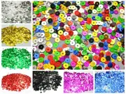 60g 5mm Flat Round loose sequins Paillettes sewing Wedding craft