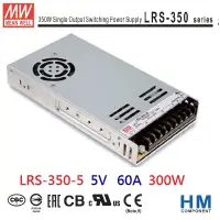 在飛比找蝦皮商城優惠-MW明緯 電源供應器 LRS-350-5 5V 60A-HM