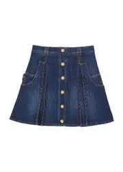 Balmain Kids Stretch-denim Skirt (12-14 Years) - Blue Denim - 12YR (12 Years) 12YR (12 years)