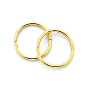9ct Gold Small Plain Sleepers