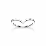 THOMAS SABO Ring in V-Form 925 Sterlingsilber Poliert für Damen TR2393-001-21