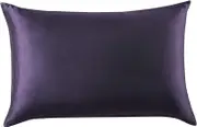 Luxury Pillowcase - 100% Pure Mulberry Silk on Both Sides - Dark Purple