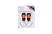 2pc Dreambaby Strollerbuddy Ezy-Fit Stroller Hooks Shopping Bag Hanger Silver