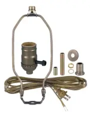 B&P Lamp Table Lamp Wiring Kit with 3-way Socket