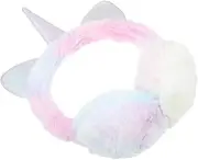 [TOVINANNA] 1Pc Adorable Unicorn Plush Earmuffs for Warm Winter Ear Covers Lovely Ear Warmer for Christmas Durable and Soft Design