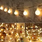 Globe String Lights Fairy Lights, 16.4ft 50LED String Lights with 8-Mode Remote