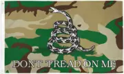 3'x5' Don't Tread on Me Camouflage Flag Gadsden USA Patriotic Revolution 3X5
