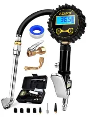 Digital Tire Inflator 200 PSI with Pressure Gauge and Carrying Box
