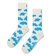 White Cloudy Crew Sock