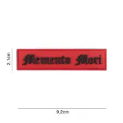 Patch Memento Mori „ Was Dir Der Sterblichkeit Aware “3D PVC Patch Slogan Rs