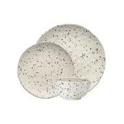 12pc Ecology Speckle Stoneware Polka Dinnerware Kitchen/Dining Serving Set