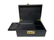 NEW large premium bamboo smoking rolling tray storage box combination lock