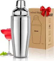Cocktail Shaker 25Oz Martini Shaker Drink Shaker Bar Tools with Built-In Straine
