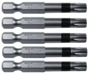 TORX Bit Driver: 2 inch - T30 - Quick-Change Shank (5 Bit Pack) - Torx/Star T-30