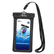 Floating Waterproof Phone Pouch Holder, Floatable Phone Case Dry Bag Black