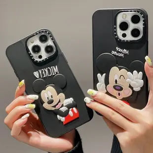 3d 矽膠 Mickey Minne Stitch Hello Kitty 手機殼兼容 iPhone 14 13 12