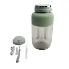(Green)Multifunctional Portable Juicer Cup 1.2L 18000rpm Portable Blender