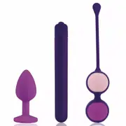 Rianne S First Vibe Kit with Booty Plug, Bullet & Kegel Ball Set