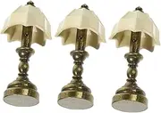 Dollhouse Table Lamp Miniature Bedside Light 1:12 Scale Mini House Adornment Miniature Lamp Model