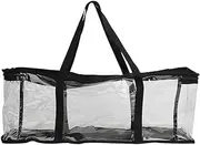 DVD storage bag, transparent carrying case, large storage make-up large capacity CD bag, water-repellent disc organizer, transparent DVD case