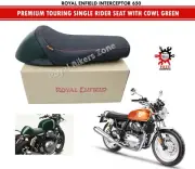 Royal Enfield Interceptor 650" Premium Touring Single Rider Seat With Cowl Green