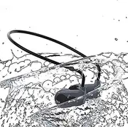 Bone Conduction Headphones, Swimming Bluetooth Earphone with MP3 Player, Underwater Sport Earphone, Water Proof Open Ear Headphones for Swimming, Running, Cycling (Black)