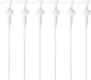 GETi Heavy Duty Liquid Dispenser Pump for Shampoo - Conditioner - Hand Sanitzer – Soap - Pet Shampoo - Fits Gallon - 128oz Bottles and Jugs 4cc output - 6 Pack
