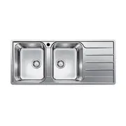 BLANCO LEMIS 8 S-IF - Left Hand Double Bowl Sink