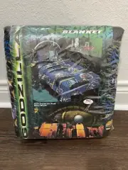 Very Rare 1998 Godzilla Acrylic / Polyester 70” X 90” Blanket, Made In USA