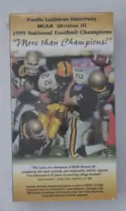 NCAA 1999 National Football Champions Div III (VHS, 1999) Pacific Lutheran Uni