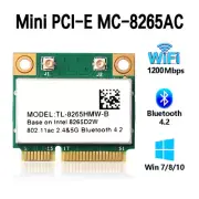 Intel Dual Band 2.4G/5Ghz Wireless-AC 8265 Mini PCI-E Bluetooth 4.2 WiFi Card