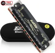 East Top Harmonica Key of C 10 Hole 20 Tone Diatonic Blues Harmonica Mouth Organ