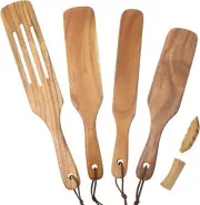 Wooden Spatula Set Heat Resistant &Nonstick Cookware