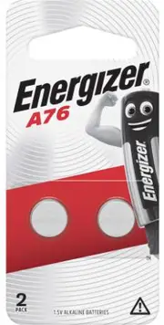 Energizer Lithium A76 Battery - 2 Pack