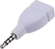 Auto 3.5mm Male AUX Audio Plug Jack to USB 2.0 Female Adapter Cable Audio