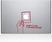 The Decal Guru Shake it Like a Polaroid Picture MacBook Decal Vinyl Sticker - 15" MacBook Pro (2015 & Older) - Red (1170-MAC-15P-DR)