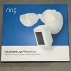 Ring Floodlight Cam Plus Outdoor Wired 1080p Surveillance Camera Black or White