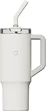 XIAO MI MIJIA 1L Tumbler with Handle and Straw, 316 Stainless Steel Cup, Keeps Hot/Cold for 6 Hours, for Home, Office, Car, Travel, BPA-Free, White