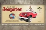 1967 Jeepster Commando Garage Banner 2ft x 4ft