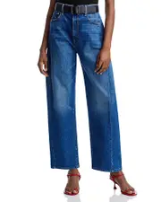 Mother The Full Pipe Flood Jeans in It's A Small World