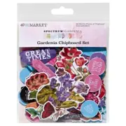 Spectrum Gardenia Chipboard Set - 49 and Market
