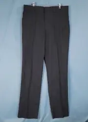 Blauer Men's Dress Pants Regular Fit High Rise Straight Black Size 40 x 36