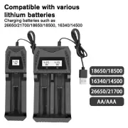 1/2/4 Slots Smart Charger w/LCD for 3.7-4.2V Lithium NI-MH AA/AAA Batteries SUK
